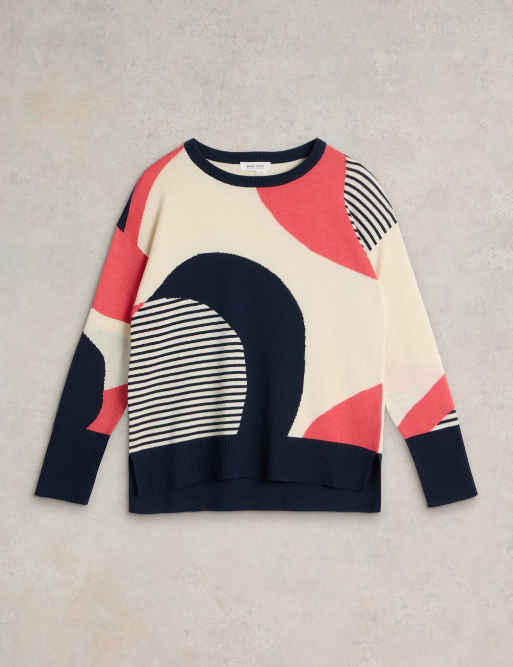 Cotton Rich Colour Block Jumper White Stuff M S