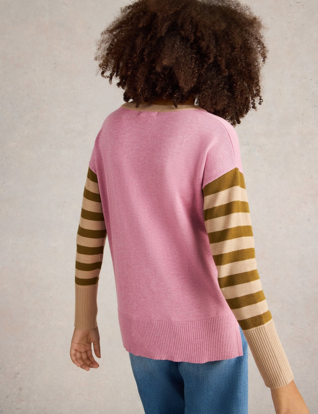 Cotton Rich Heart Crew Neck Jumper 4 of 6