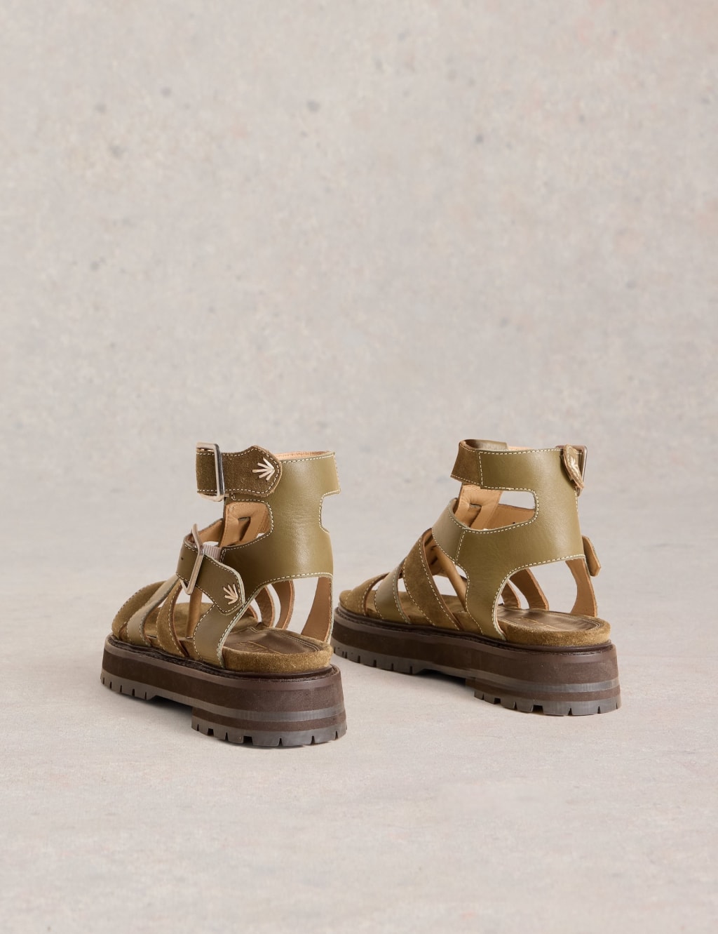 Suede Flatform Gladiator Sandals 3 of 4