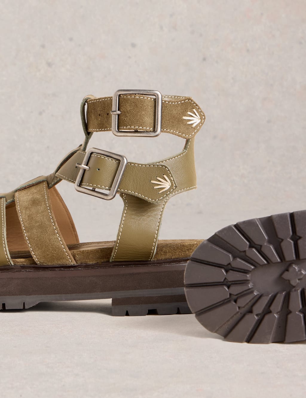 Suede gladiator sandals hot sale