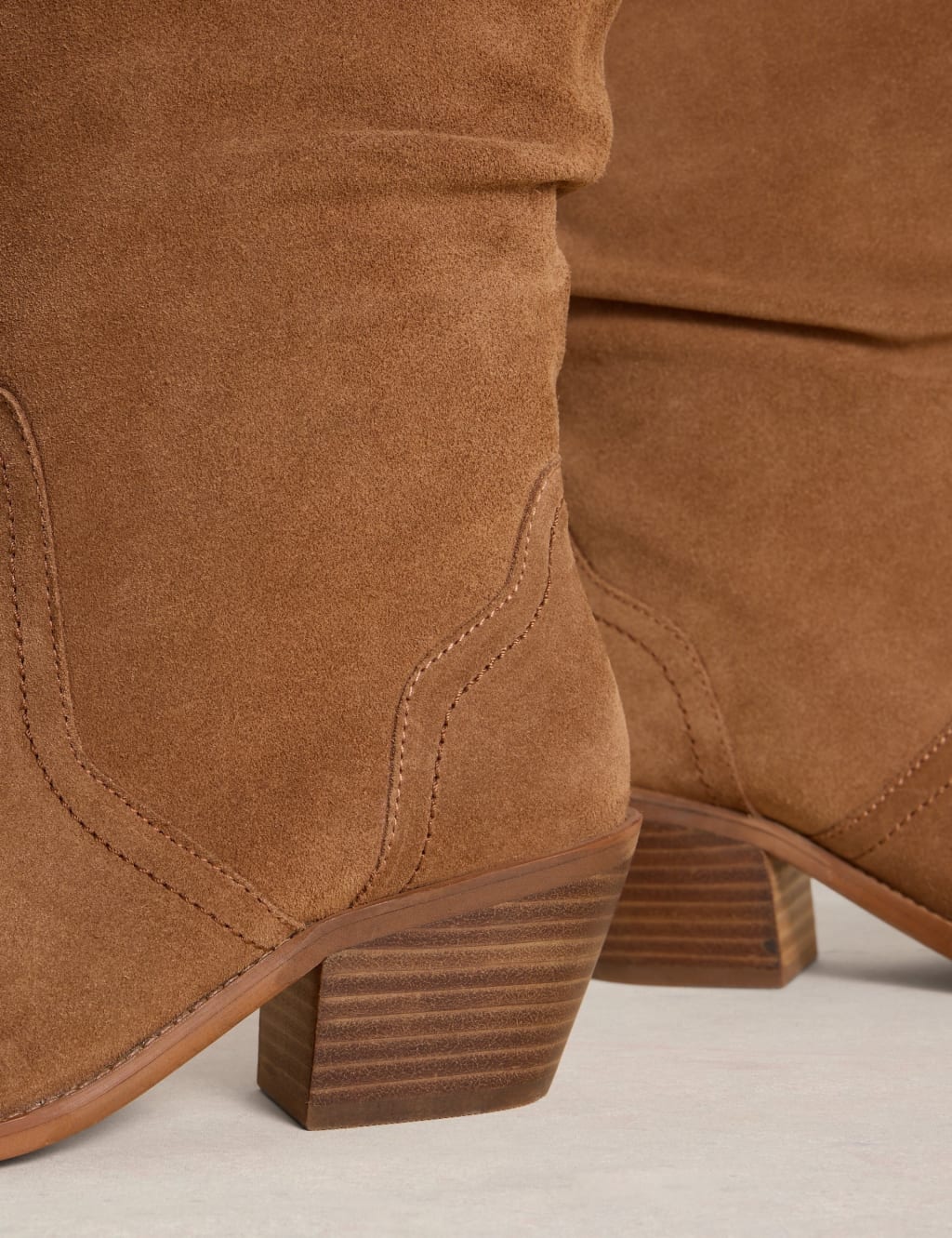 Azalea Suede Mid Slouch Boot 4 of 4