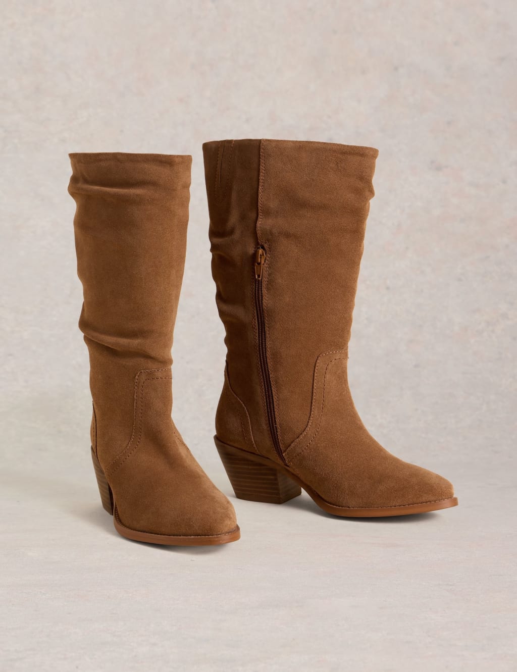 Azalea Suede Mid Slouch Boot 2 of 4