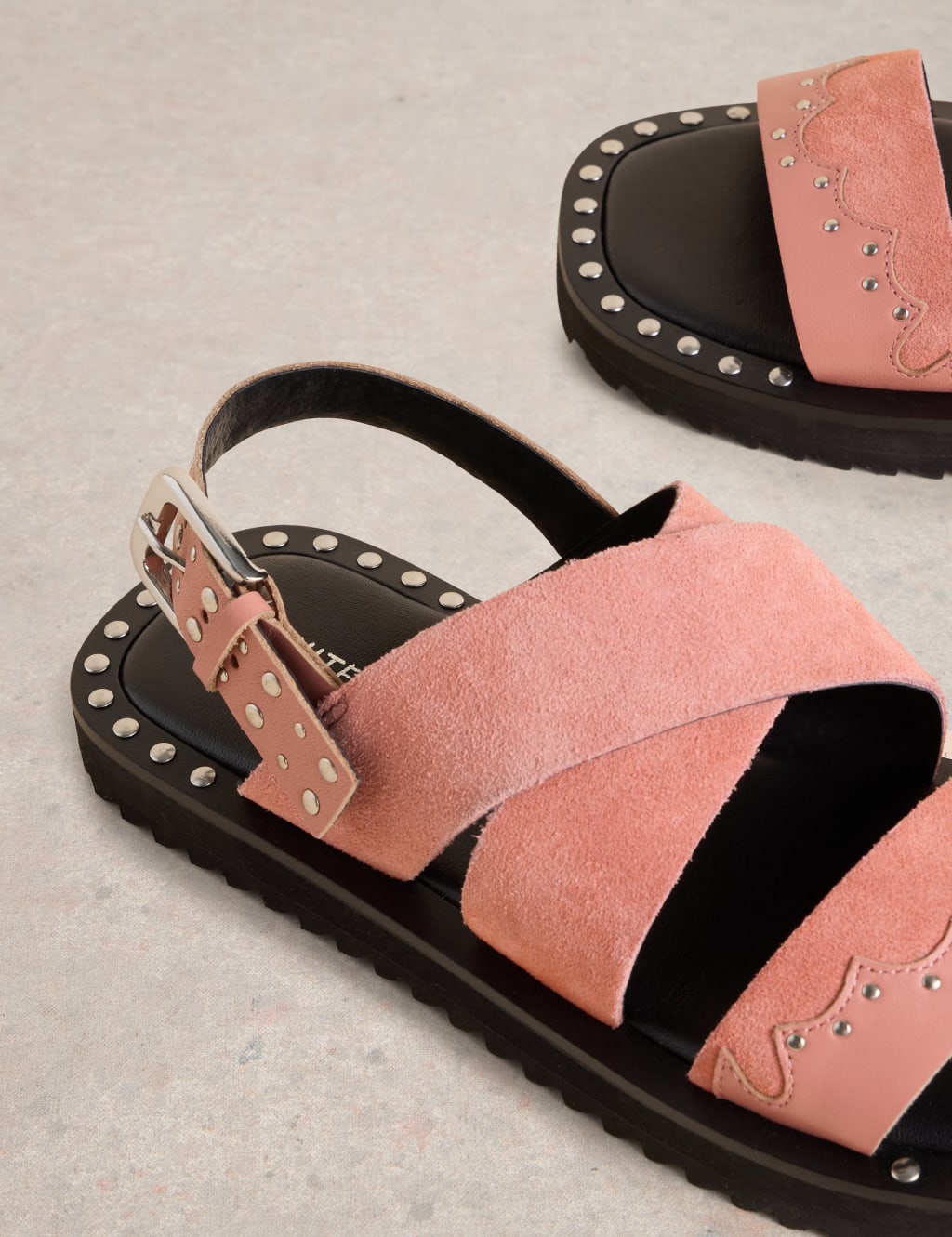 Suede Western Ankle Strap Sandal 4 of 4