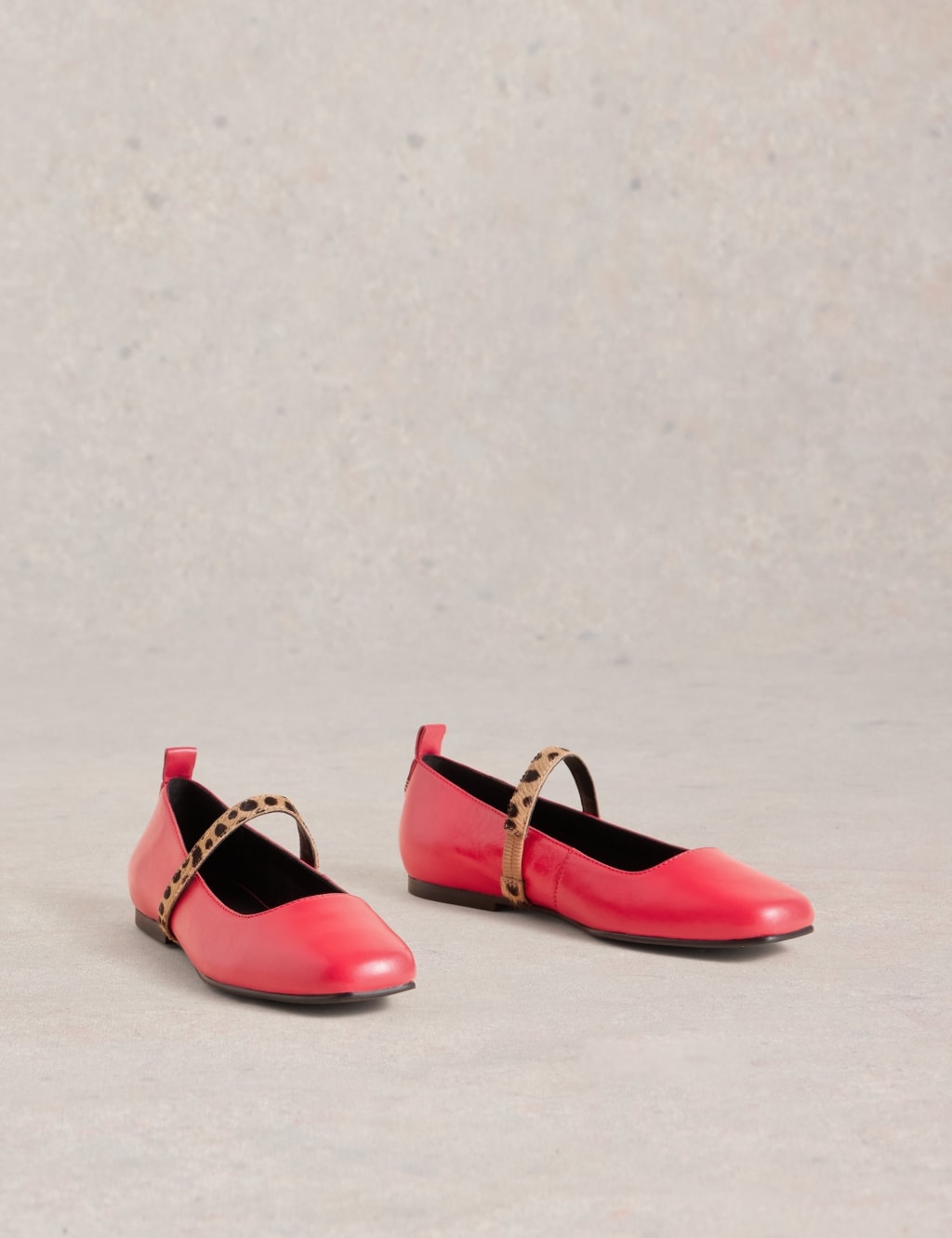 Leather Flat Ballet Pumps 2 of 4