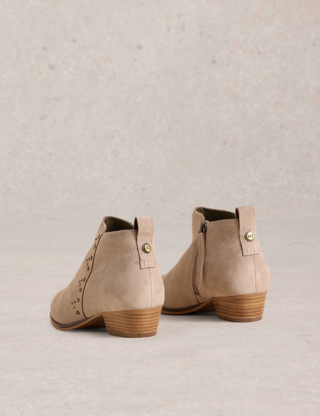 Studded Block Heel Ankle Boots 3 of 4