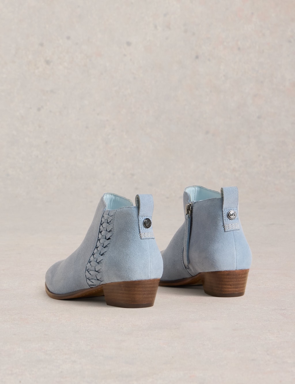 Suede Block Heel Ankle Boots 3 of 4