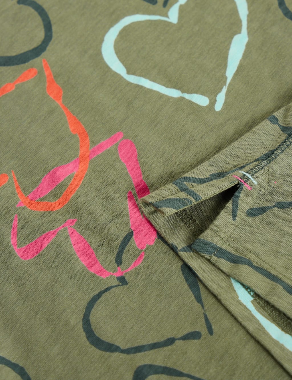 Pure Cotton Heart Print T-Shirt 6 of 6