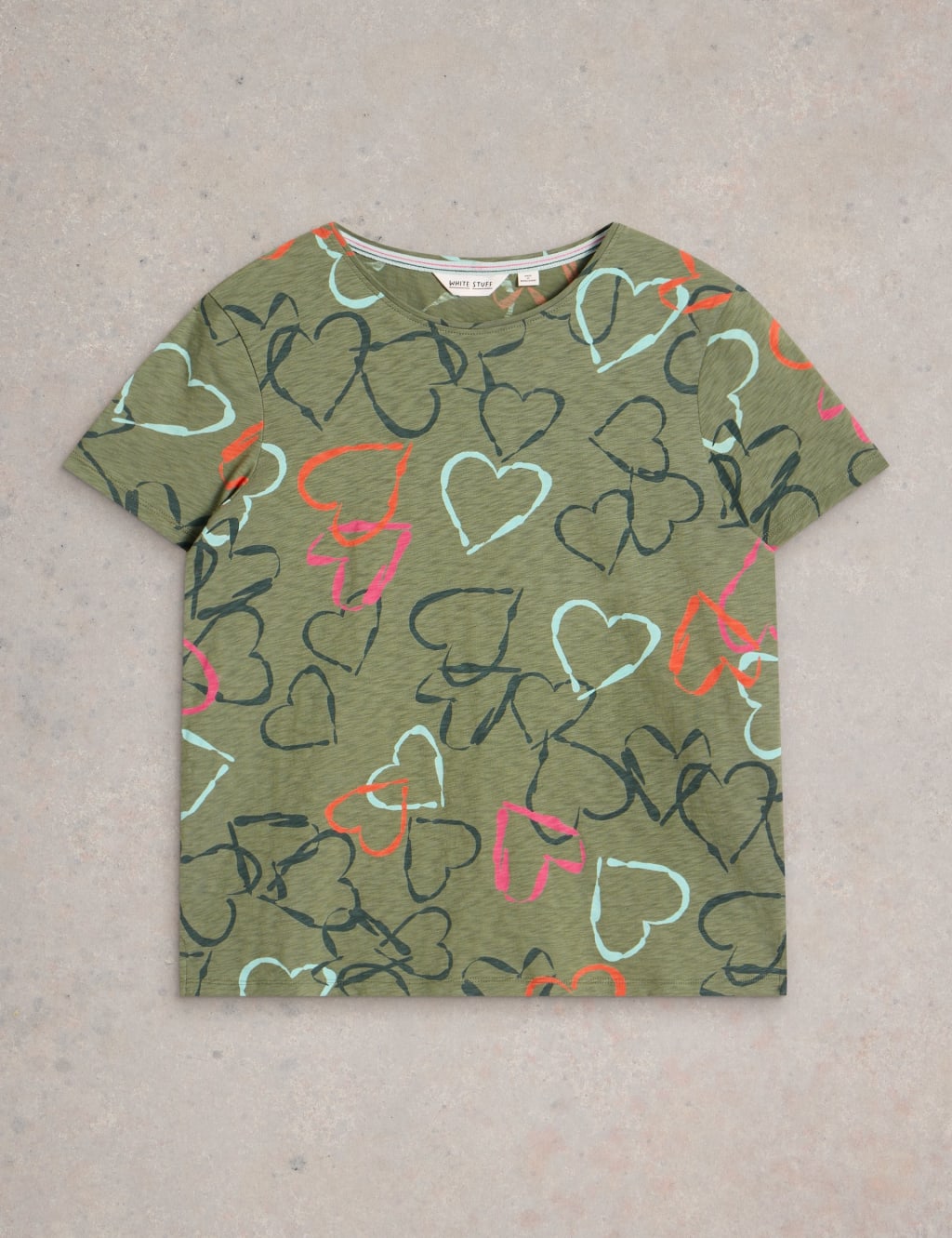 Pure Cotton Heart Print T-Shirt 2 of 6