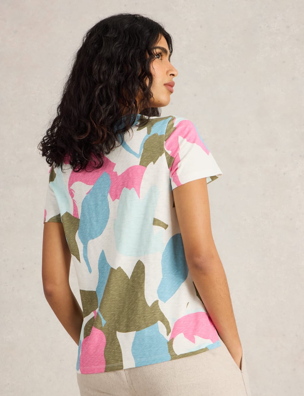 Pure Cotton Colour Block T-Shirt 4 of 6