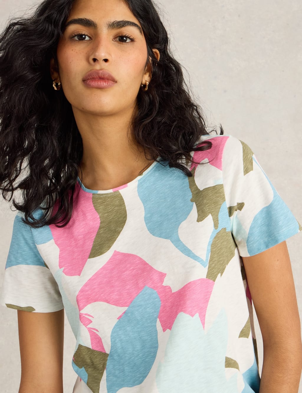 Pure Cotton Colour Block T-Shirt 5 of 6