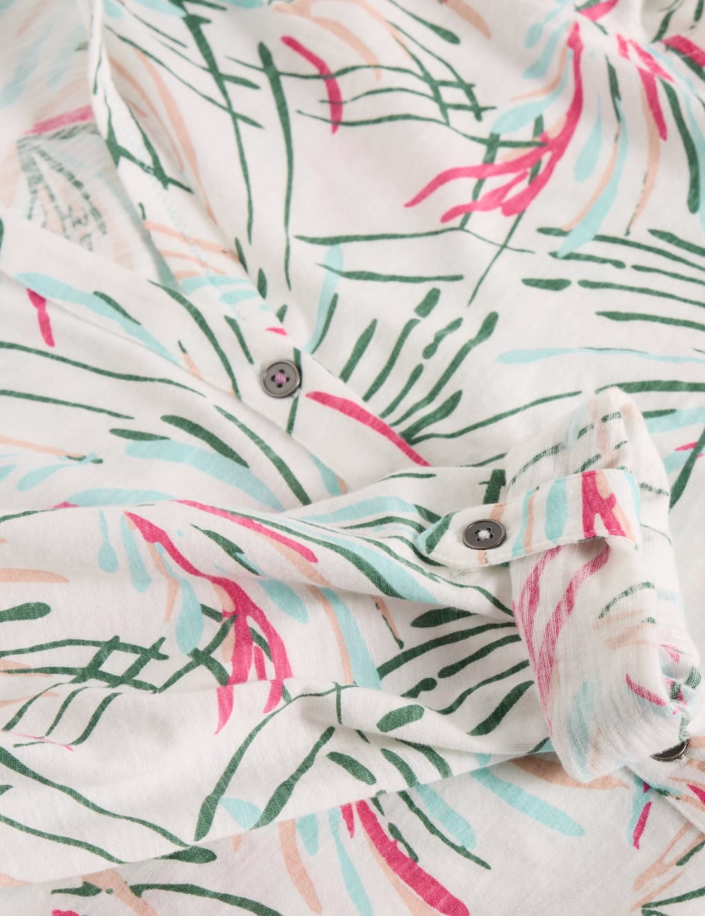 Jersey Printed Collared V-Neck Shirt 6 of 6