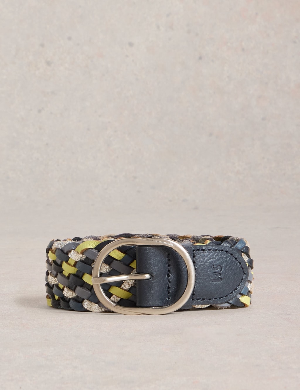 Leather Weave Jeans Belt 2 of 3