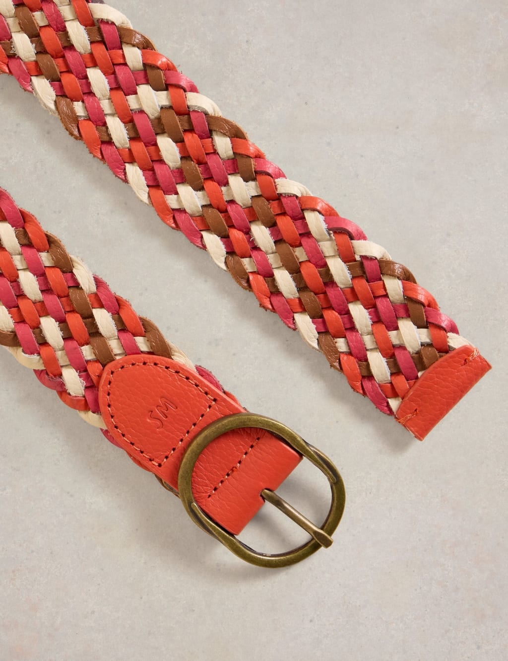 Leather Woven Jeans Belt 3 of 3