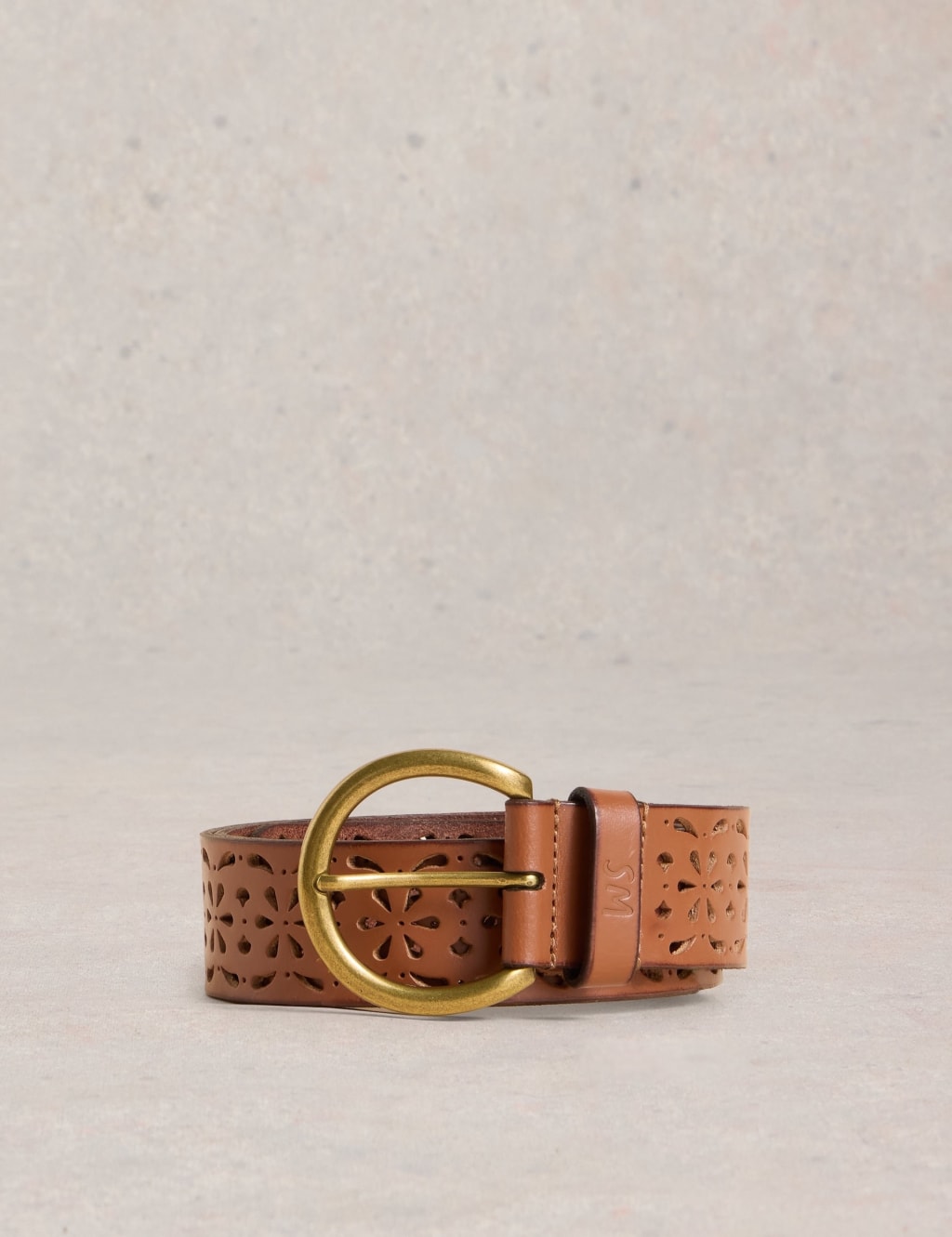 Leather Punch Out Jeans Belt 2 of 3