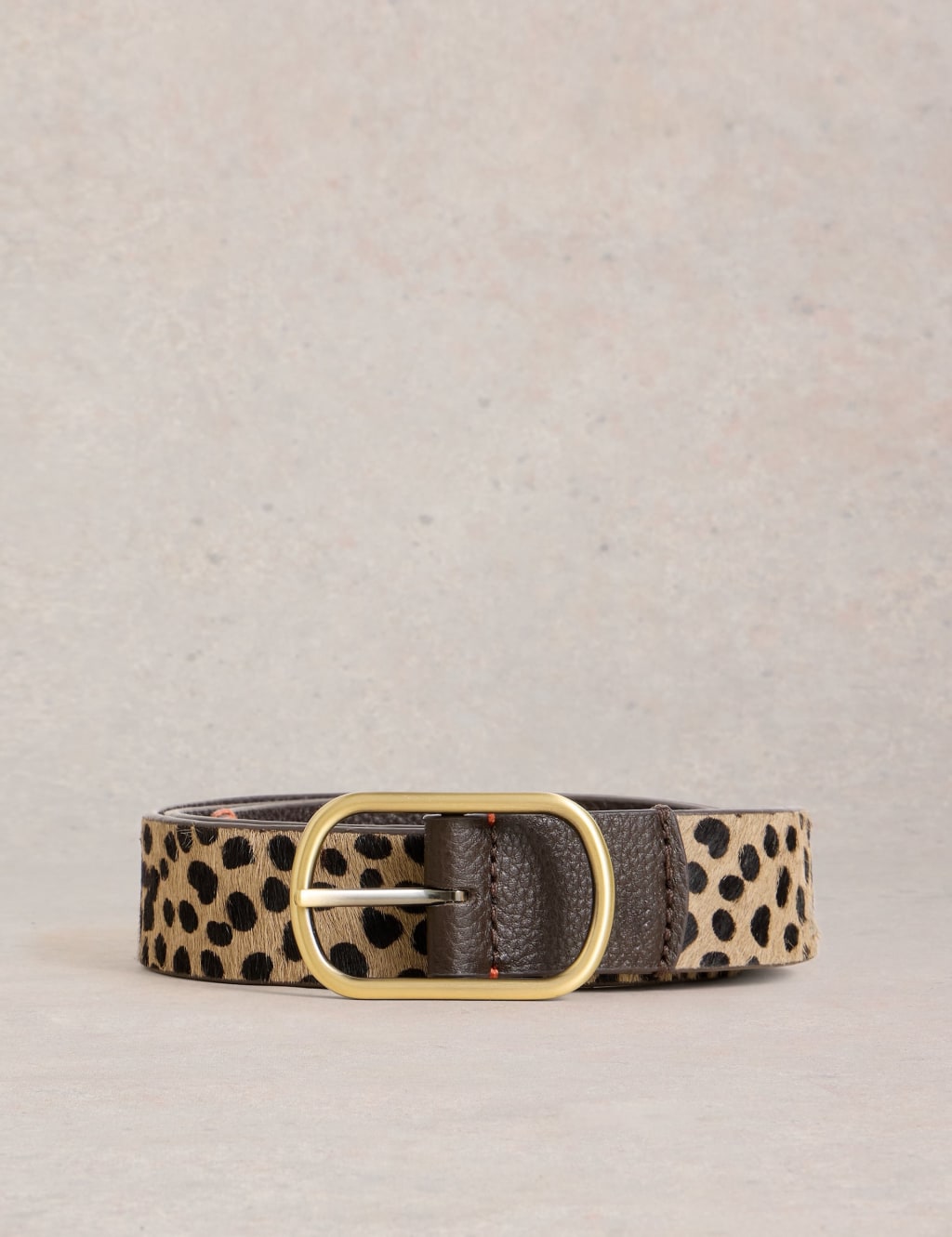 Leather Animal Print Reversible Belt 2 of 3