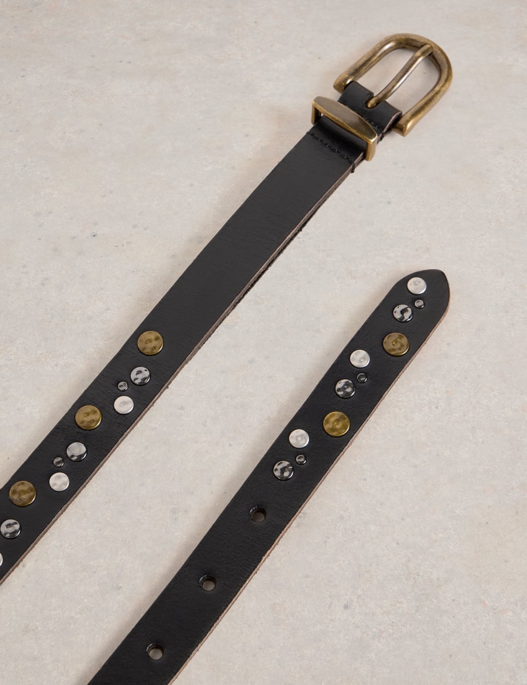 Leather Studded Jeans Belt 3 of 3