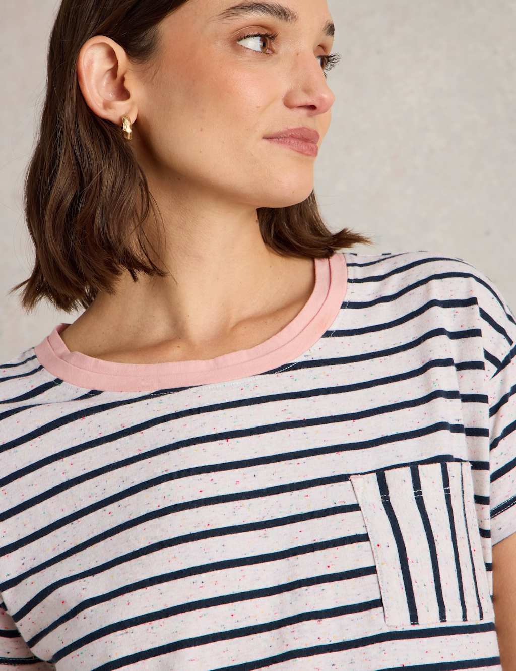 Pure Cotton Striped T-Shirt 6 of 7