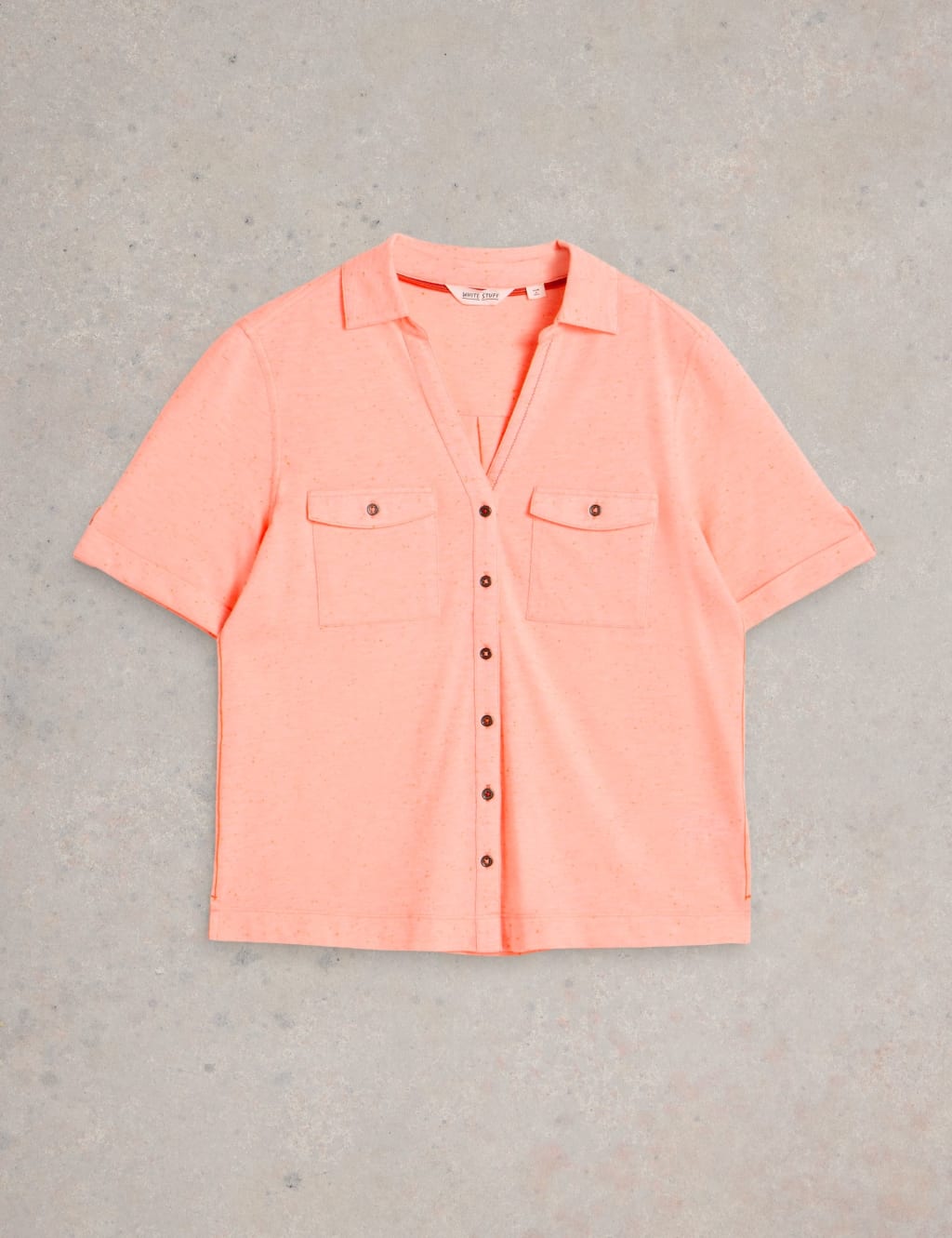Cotton Blend Collared Shirt 2 of 6