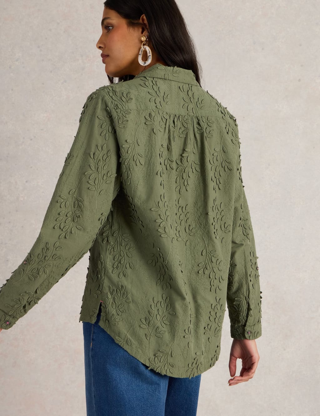 Pure Cotton Embroidered Shirt 4 of 6