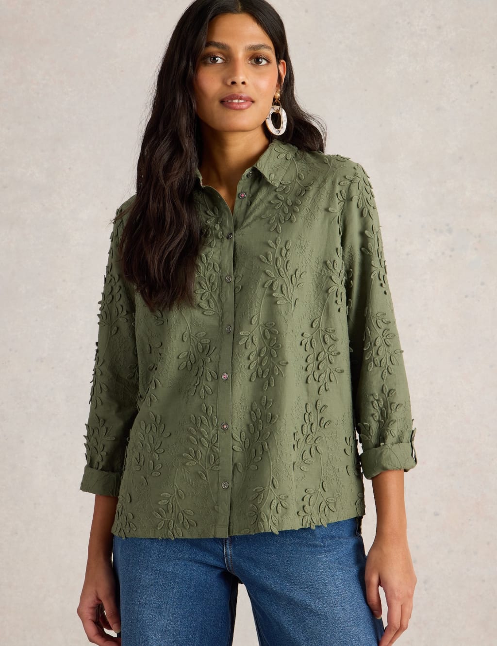 Pure Cotton Embroidered Shirt 5 of 6