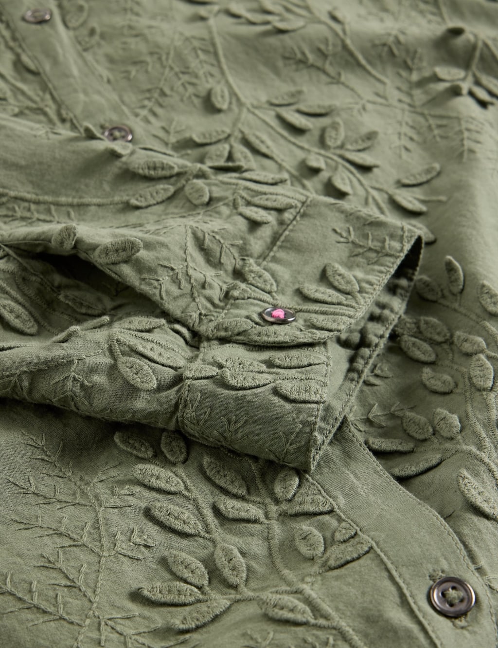 Pure Cotton Embroidered Shirt 6 of 6