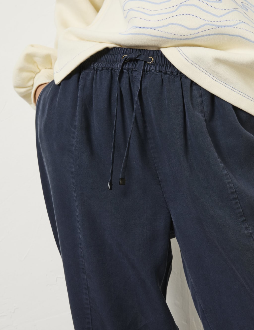 Pure Lyocell Elasticated Waist Trousers 5 of 5