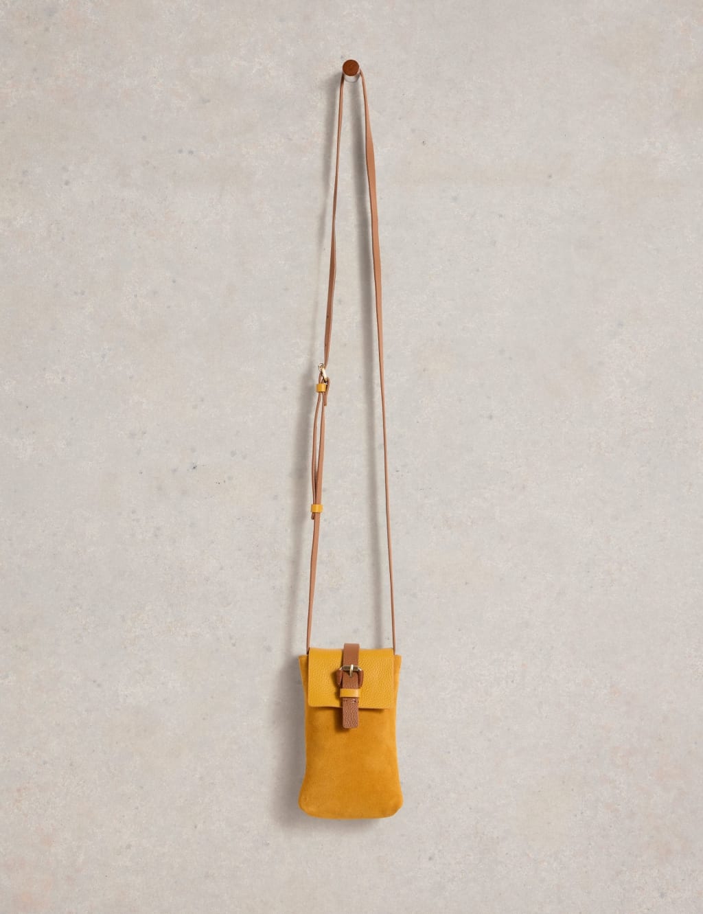 Leather Buckle Cross Body Phone Bag 1 of 4