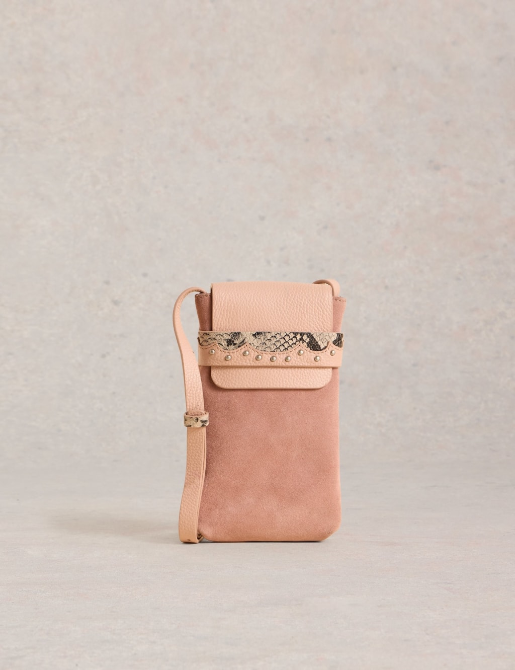 Leather and Suede Phone Bag 2 of 4
