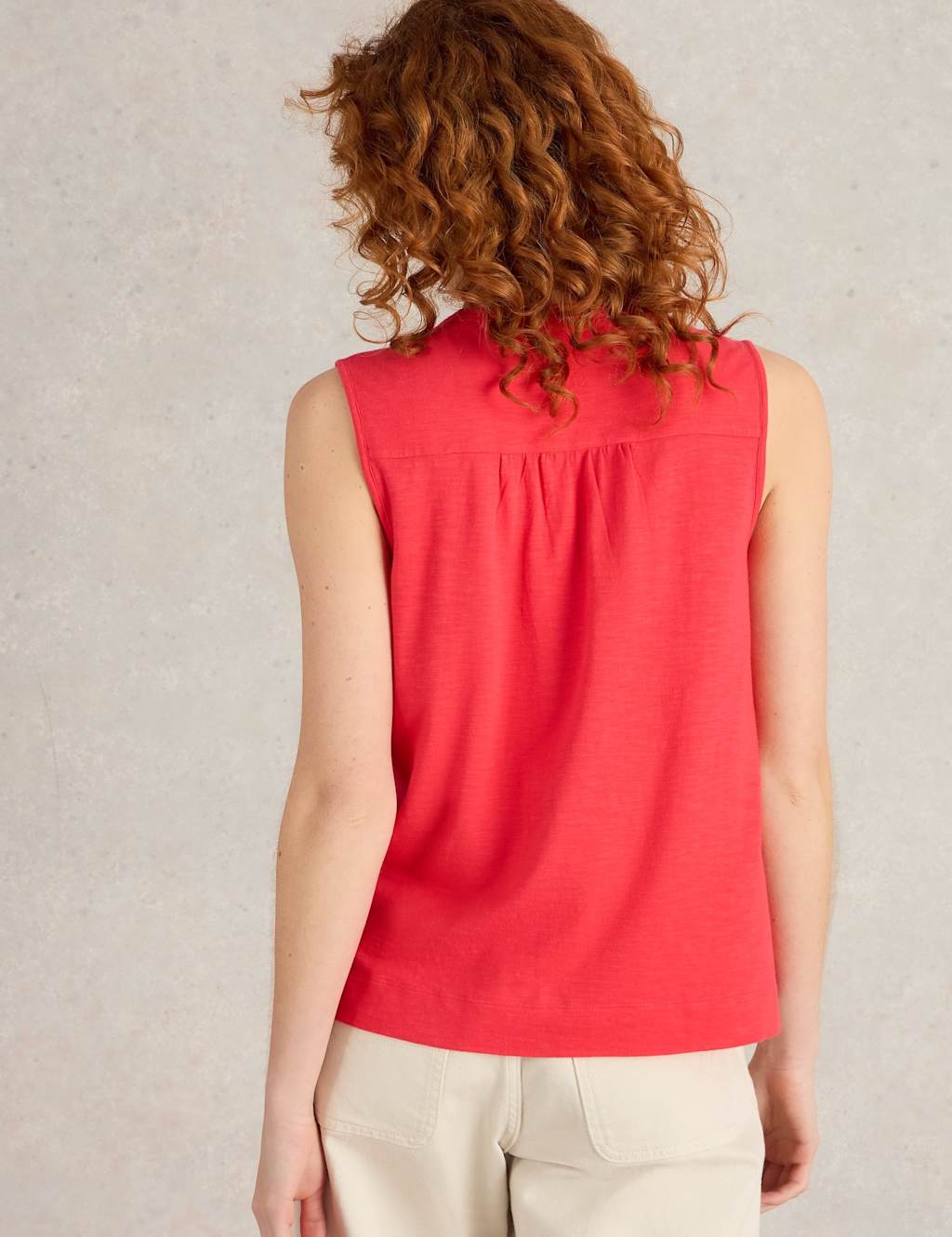 Cotton Rich V-Neck Top 4 of 6