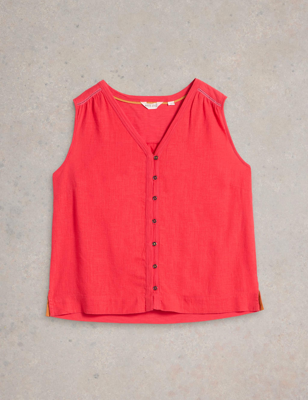 Cotton Rich V-Neck Top 2 of 6