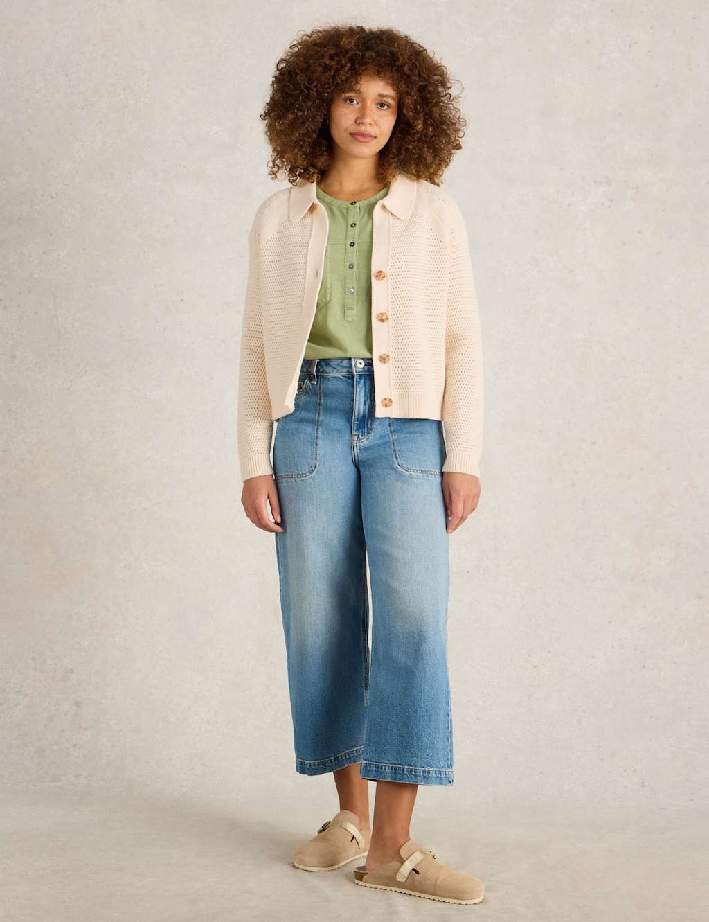 Pure Cotton Collared Button Front Cardigan 3 of 6