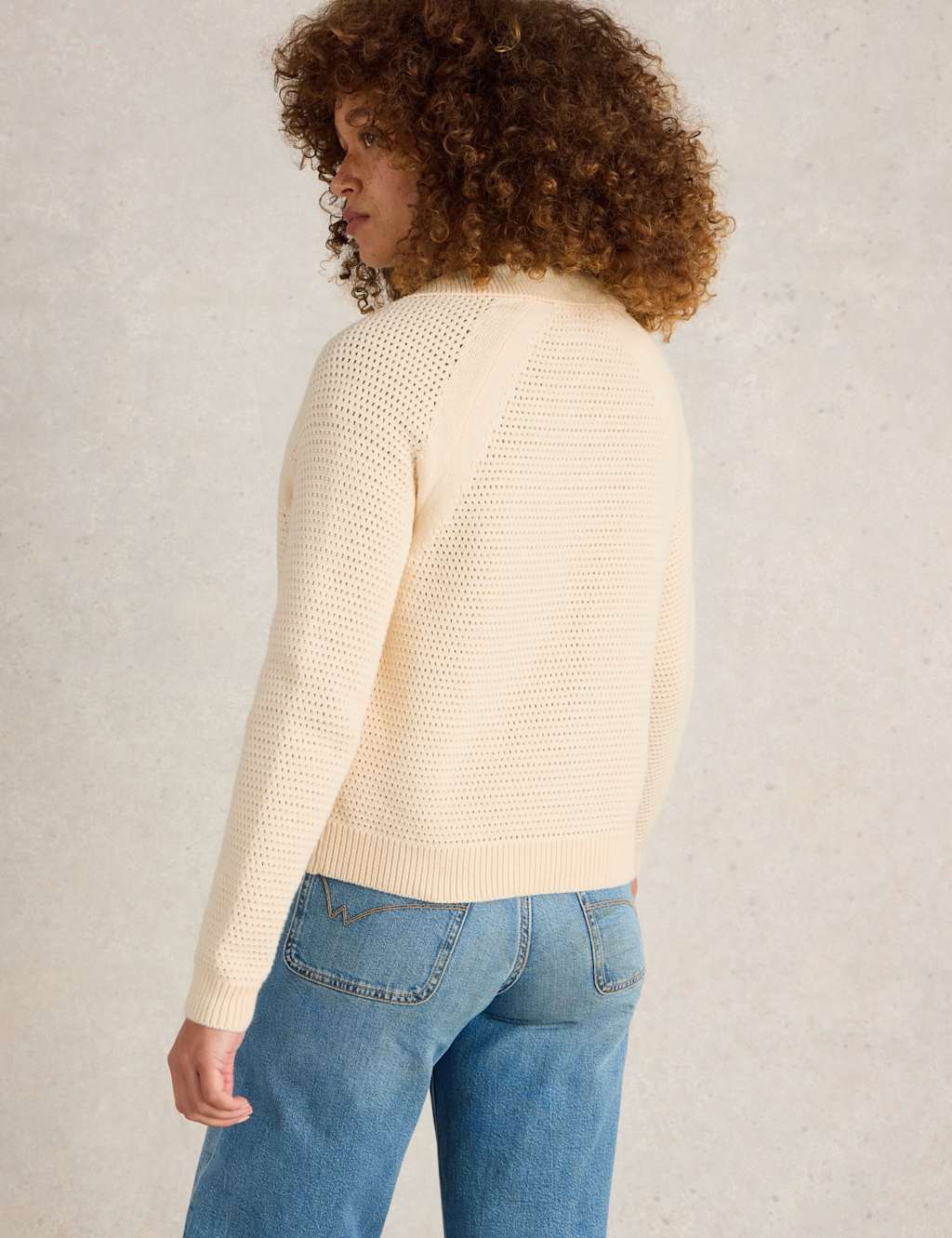 Pure Cotton Collared Button Front Cardigan 4 of 6