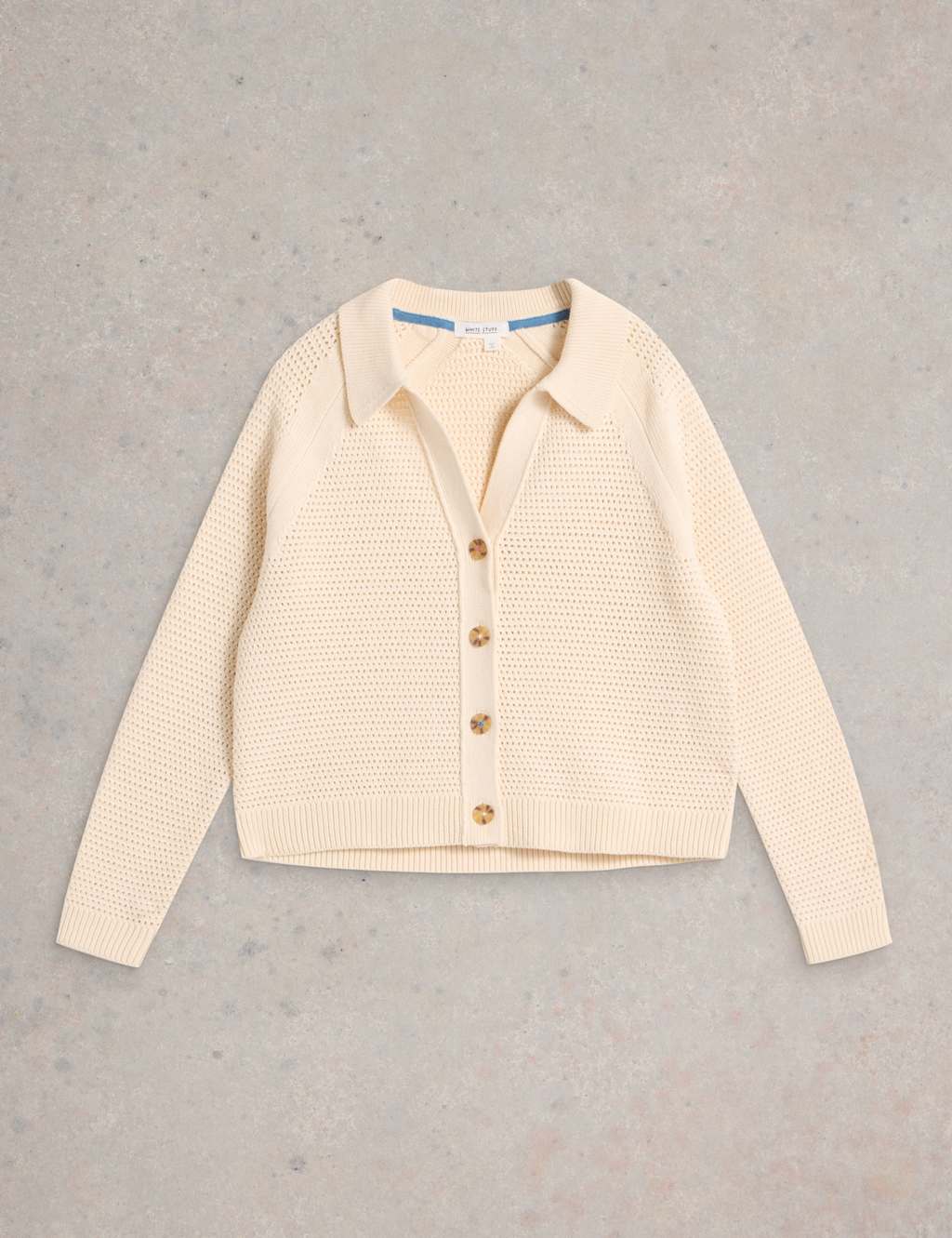 Pure Cotton Collared Button Front Cardigan 2 of 6
