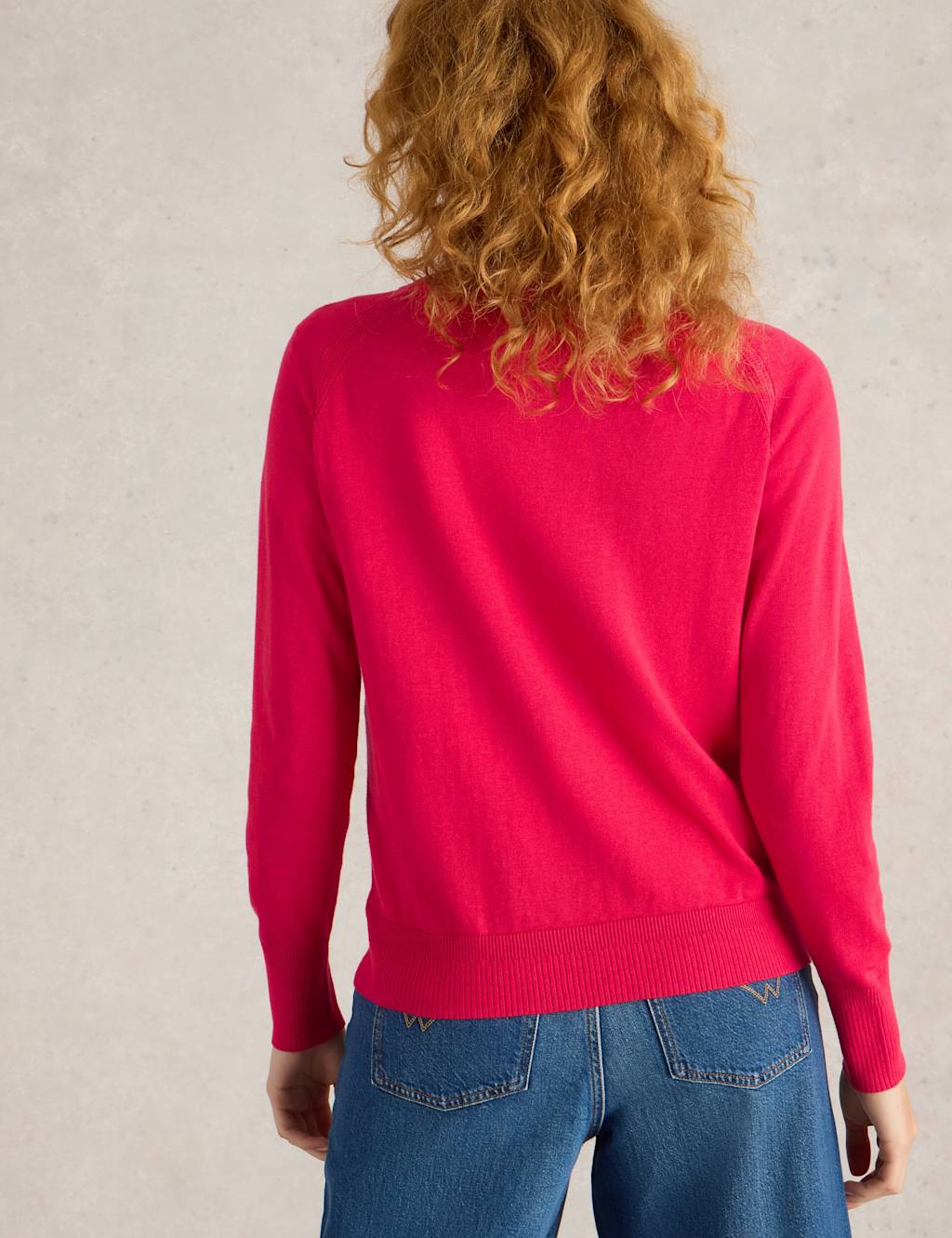 Pure Cotton Crew Neck Cardigan 4 of 6