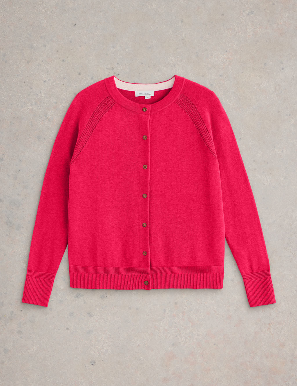 Pure Cotton Crew Neck Cardigan 2 of 6
