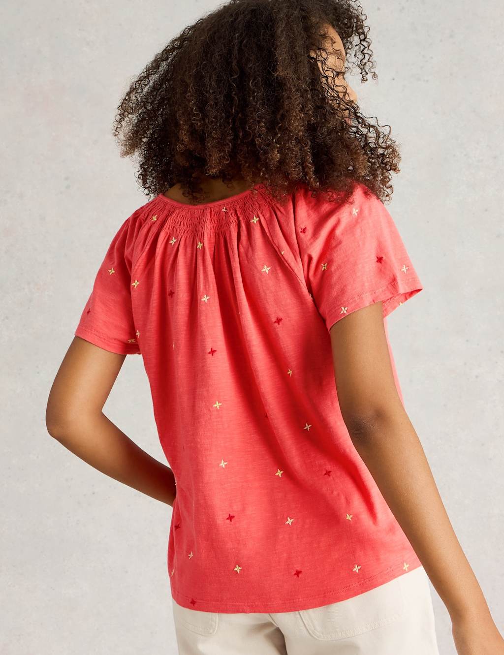 Pure Cotton Embroidered Top 4 of 6