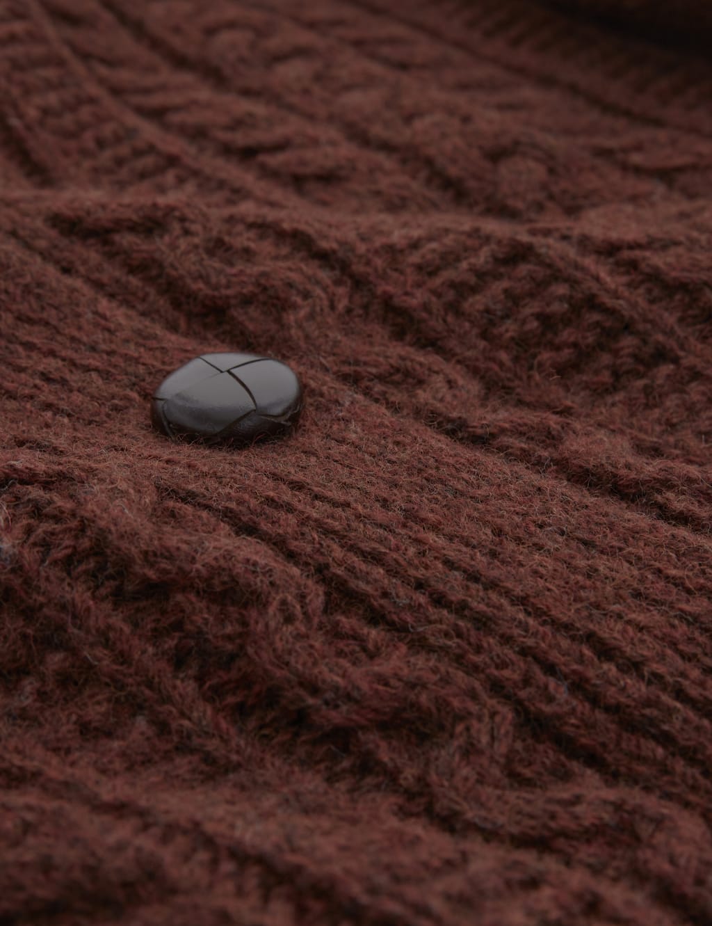 Pure Wool Cable Knit V-Neck Cardigan 5 of 7