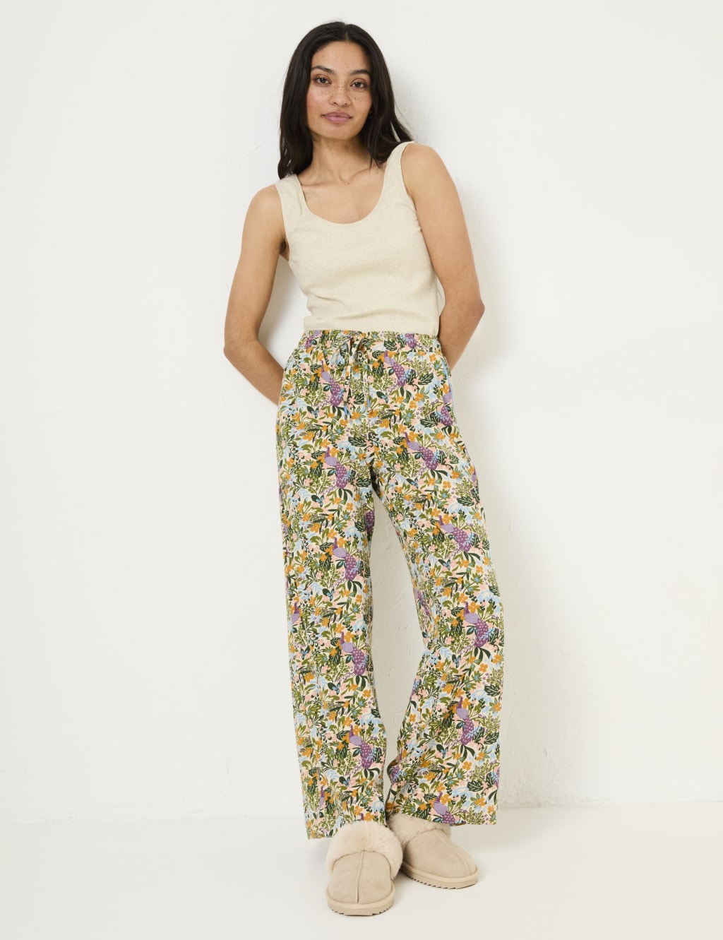 Cotton Rich Print Pyjama Bottoms 3 of 5