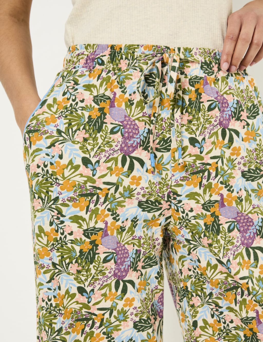 Cotton Rich Print Pyjama Bottoms 5 of 5
