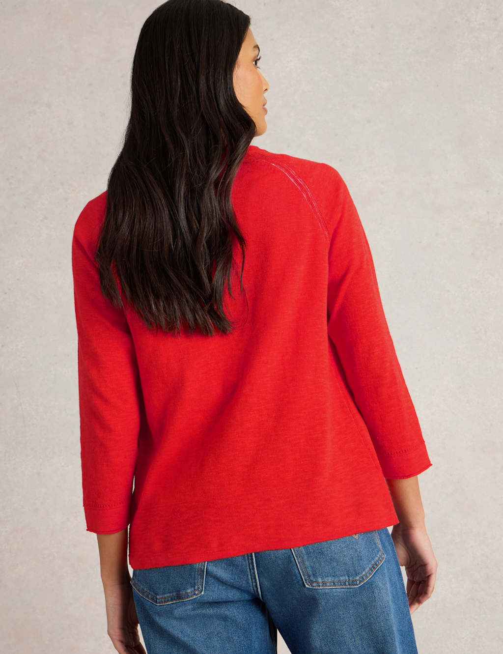 Cotton Rich V-Neck Cardigan 5 of 7