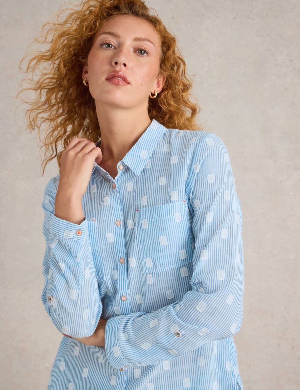 Pure Cotton Printed Button Through Shirt 5 of 6