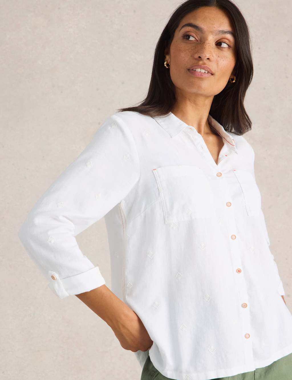 Pure Cotton Printed Button Through Shirt 5 of 6