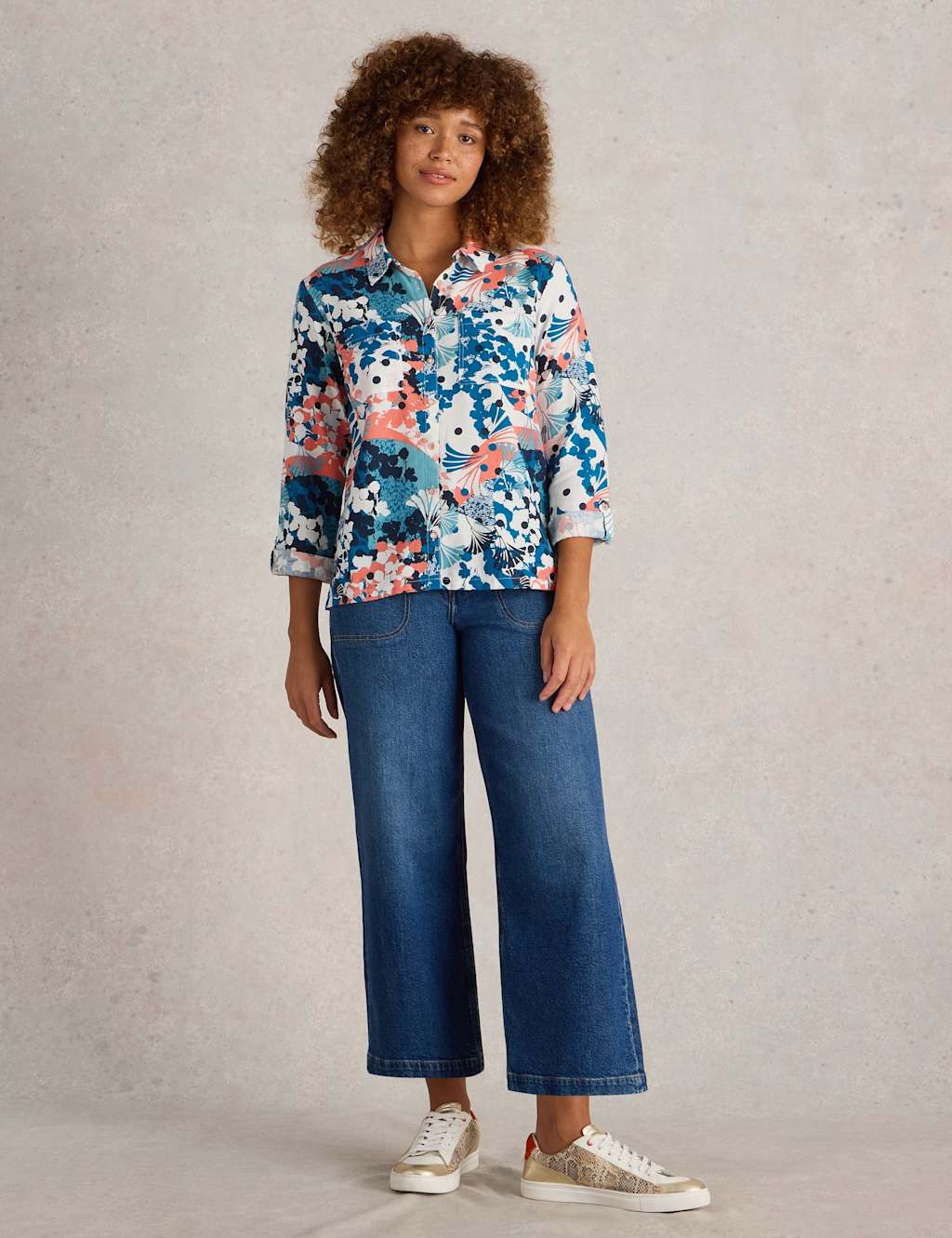 Pure Cotton Printed Button Through Shirt 3 of 6