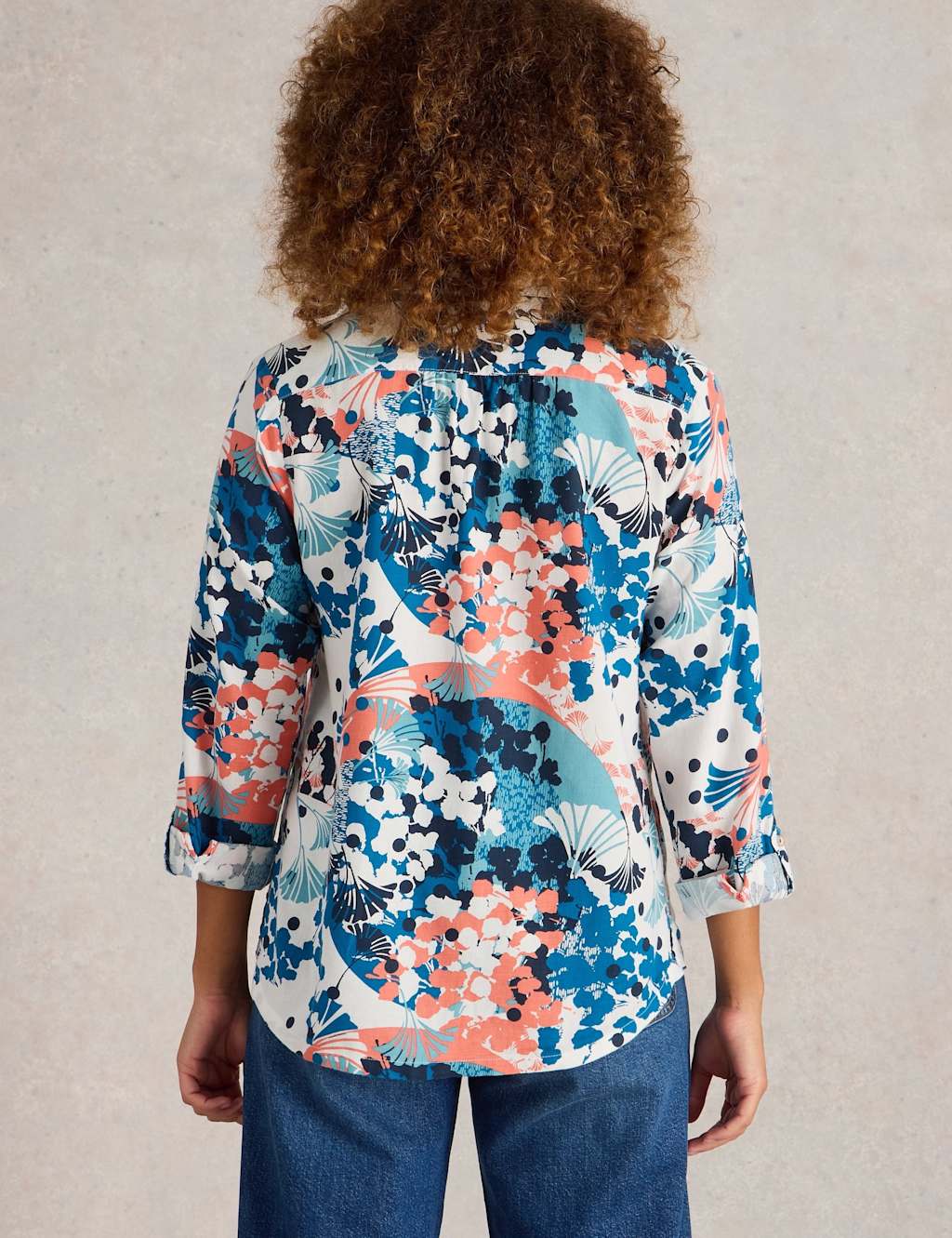 Pure Cotton Printed Button Through Shirt 4 of 6