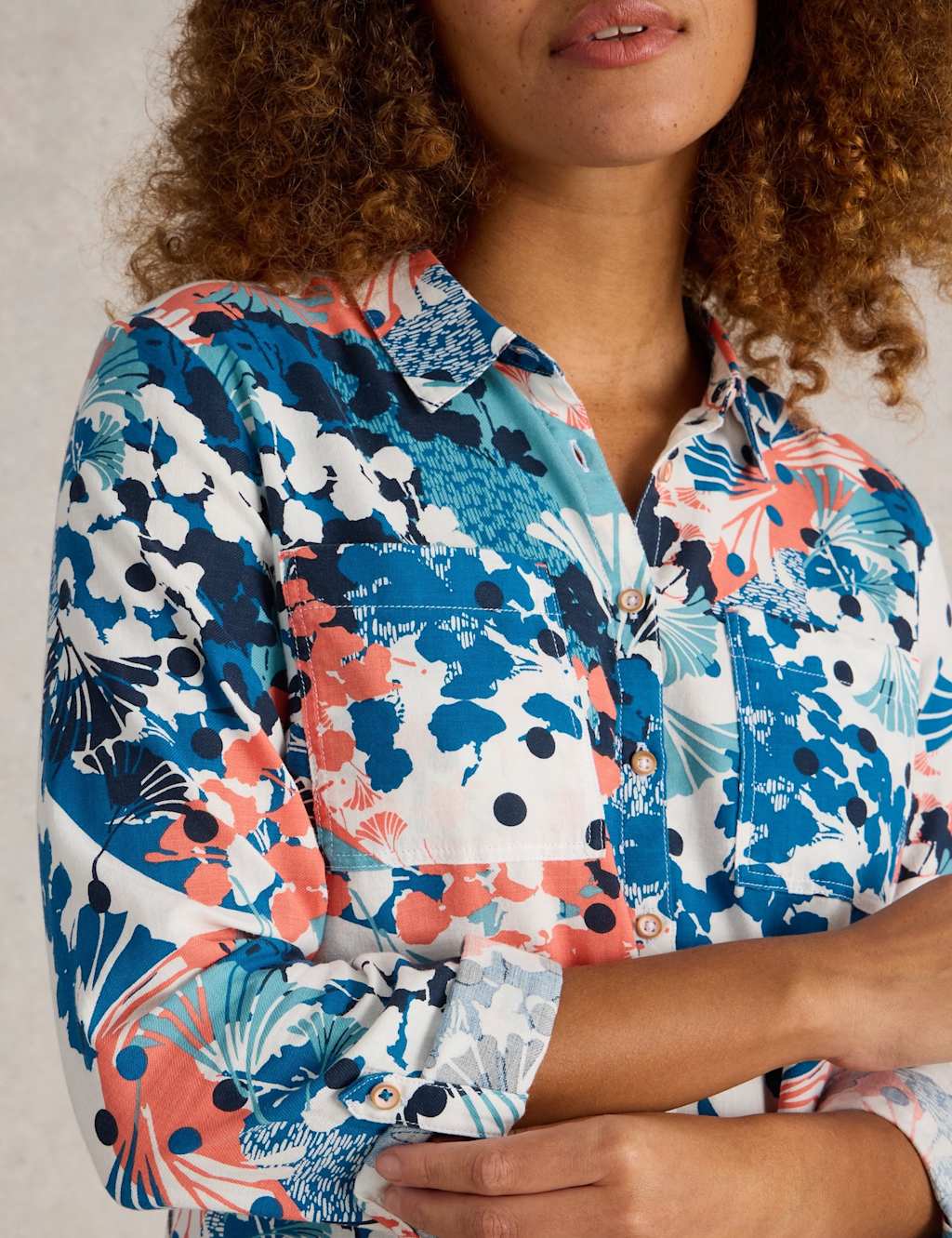 Pure Cotton Printed Button Through Shirt 5 of 6