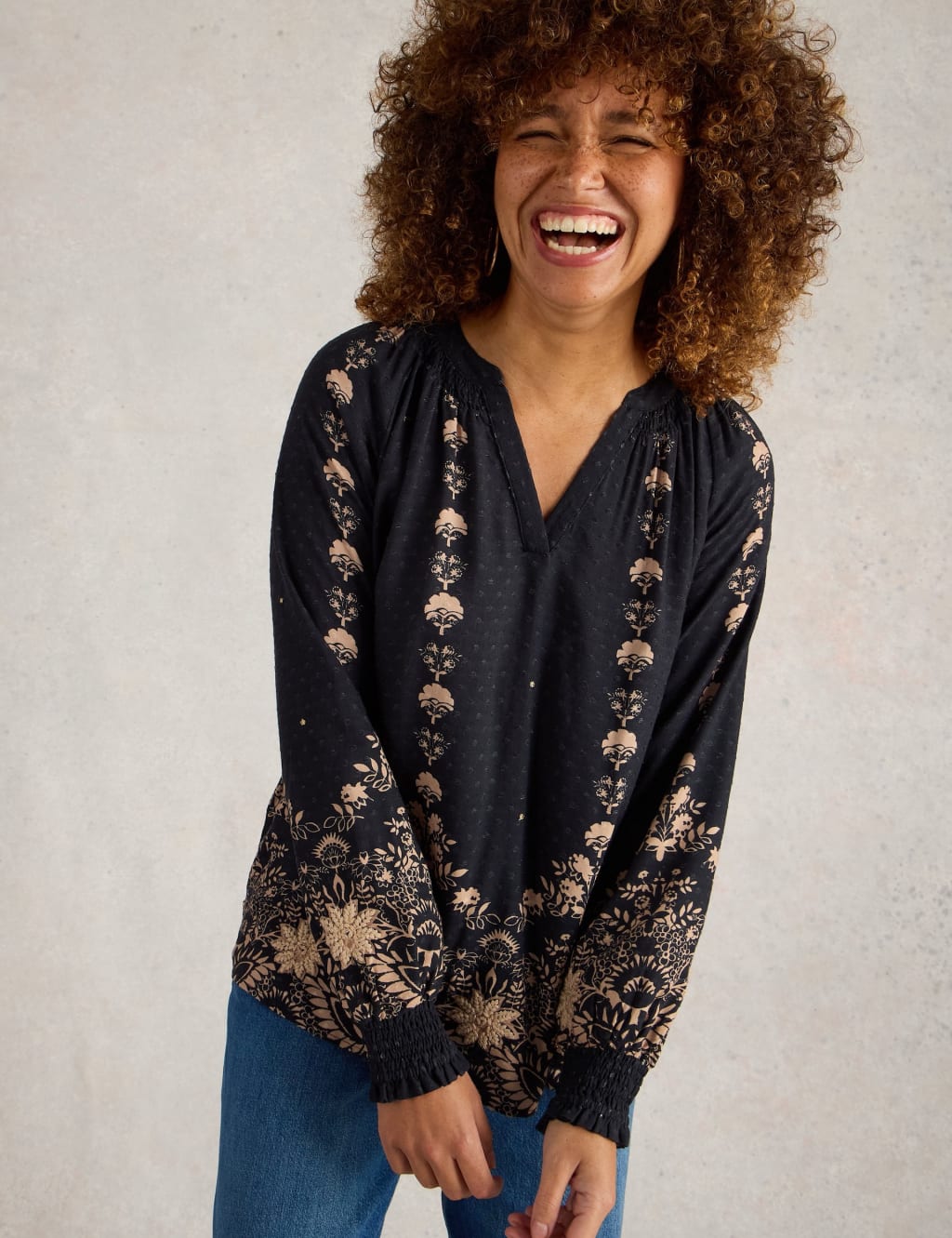 Embroidered Top White Stuff M S