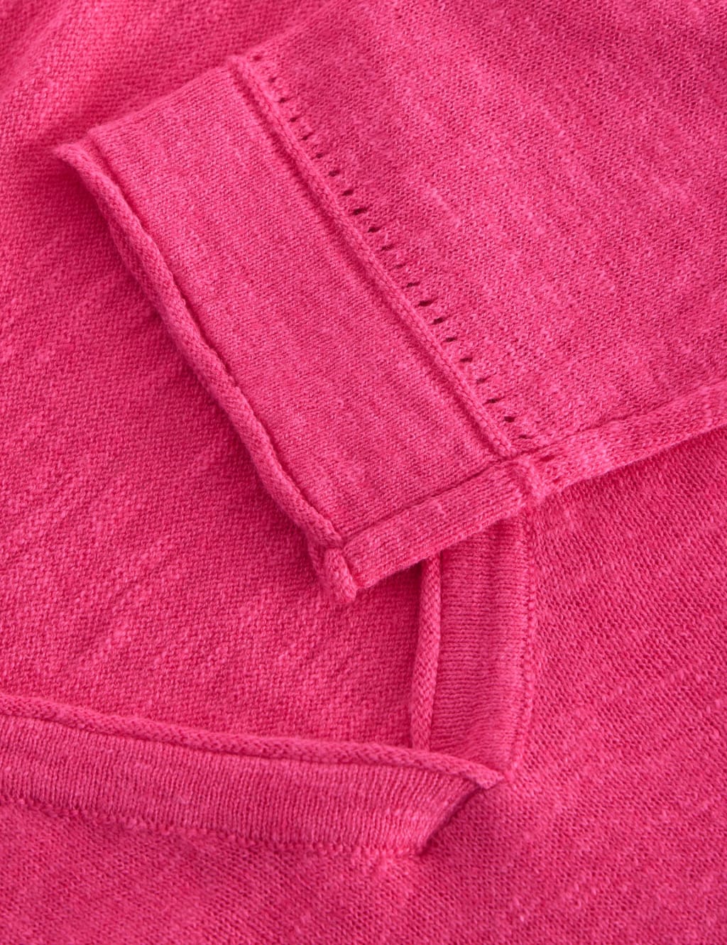 Cotton Rich V-Neck Jumper With Linen 6 of 6
