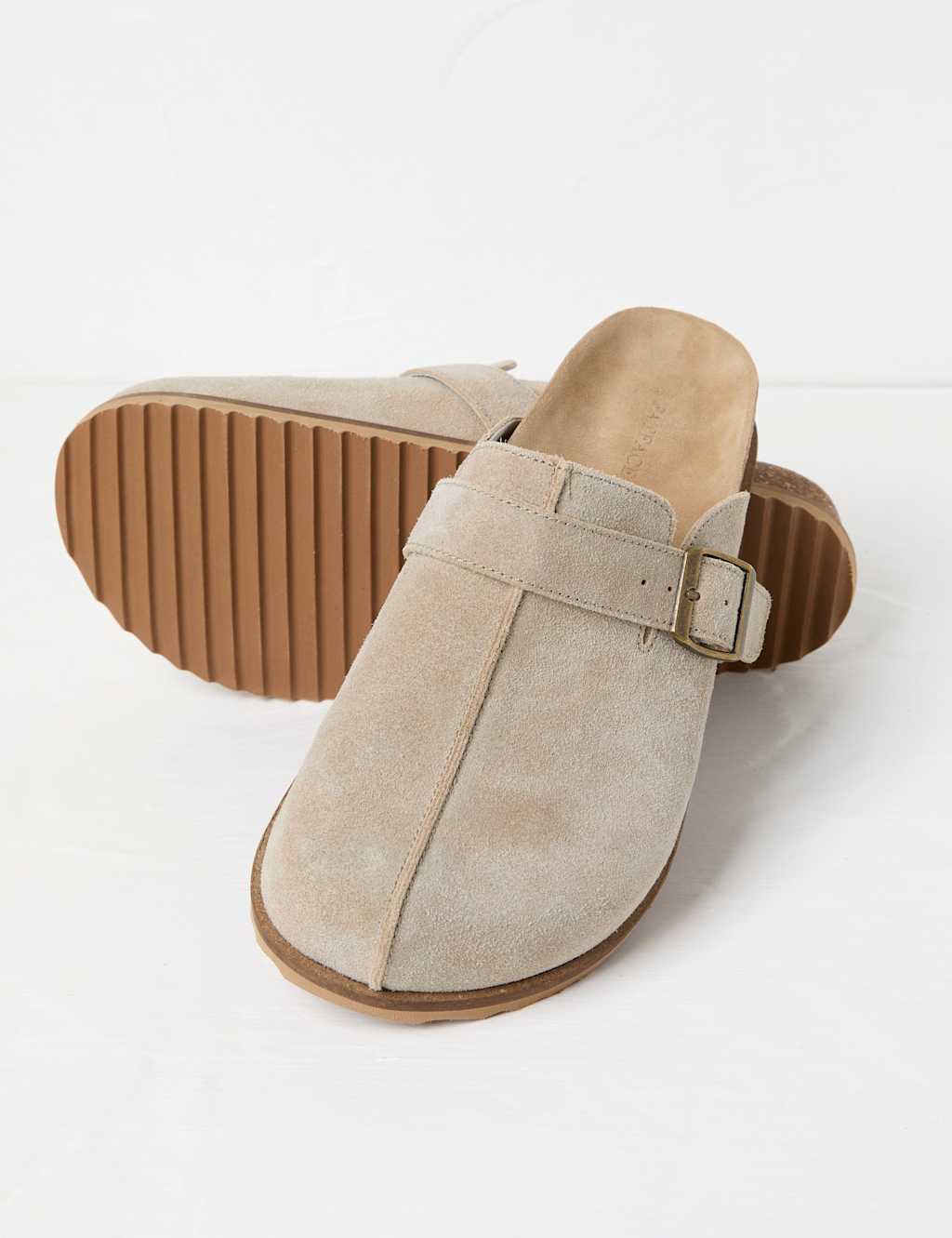 Suede Buckle Mule Slippers 3 of 3