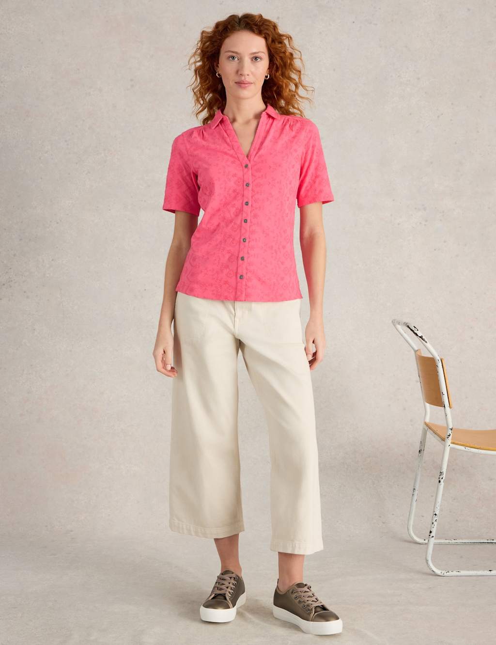 Pure Cotton Broderie Shirt 3 of 6