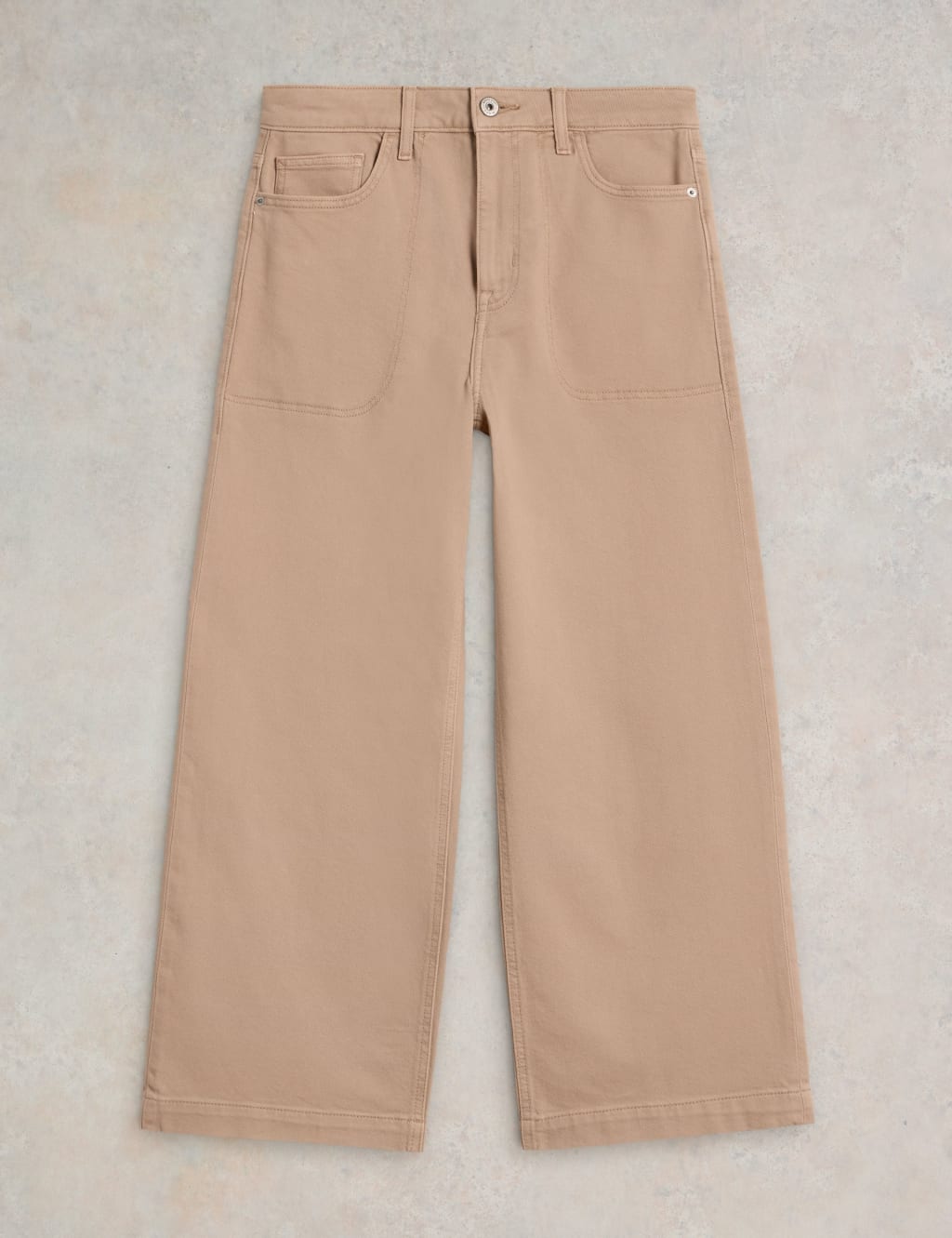 Mid Rise Wide Leg Cropped Jeans 2 of 6